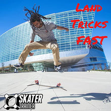 Load image into Gallery viewer, Skater Trainers - Skateboard Accessories (Red 4-Pack) - Ramp up Tricks - Skate Board for Kids, Teens, Adults, Boys, Girls - Gift Skateboarding Stuff - Pair with Helmet and Pads - Patented Wheels