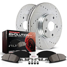 Load image into Gallery viewer, Power Stop K5839 Rear Z23 Carbon Fiber Brake Pads with Drilled & Slotted Brake Rotors Kit