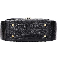 Load image into Gallery viewer, PIJUSHI Leather Crossbody Shoulder Bags for Women Designer Crocodile Purse Satchel Handbag (99806 Black)