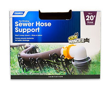 Load image into Gallery viewer, Camco 20 Ft (43051) Sidewinder RV Sewer Hose Support, Made From Sturdy Lightweight Plastic, Won't Creep Closed, Holds Hoses in Place - No Need for Straps