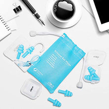 Load image into Gallery viewer, ANBOW Ear Plugs for Sleeping Noise Cancelling. Reusable Silicone Earplugs. Custom Fit - Noise Reduction for Sleeping, Concerts, Work & Swimming. Adjustable to Ear Size. 3 Pairs + Travel Pouch