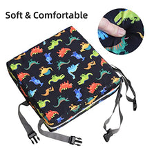 Load image into Gallery viewer, BCOFUI Baby Kid Adjustable Dismountable Booster Cushion with Harness Buckles High Density Sponge Toddler Chair Pads