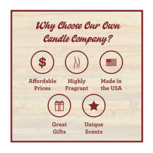 Load image into Gallery viewer, Our Own Candle Company Caramel Pecan Scented Candle in 13 Ounce Tin with a Caramel Pecan Label