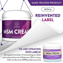 Load image into Gallery viewer, MRM MSM Cream with Vitamin A & D - 4 Oz.