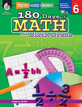 Load image into Gallery viewer, 180 Days of Practice for Sixth Grade (Set of 3) 6th Grade Workbooks for Kids Ages 10-12, Includes 180 Days of Reading, 180 Days of Writing, 180 Days of Math