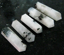 Load image into Gallery viewer, CRYSTALMIRACLE Beautiful Set of Five Rainbow Moonstone Double TERMINATED Points Powerful Gemstone Men Women Gift Crystal Healing Positive Energy Meditation Success Reiki FENG Shui Health Wealth