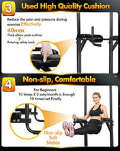 Load image into Gallery viewer, BangTong&Li Power Tower Workout Pull Up & Dip Station Adjustable Multi-Function Home Gym Fitness Equipment (Black-st)