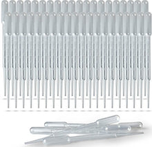 Load image into Gallery viewer, 200 Bulk Pack Plastic Transfer Pipettes By D&H Medical: Squeeze Droppers For Essential Oils, Makeup, Liquor & Experiments – 3ml Suction Injector Tools For Lab, Hospital, School Classroom & Home Use