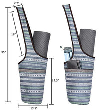 Load image into Gallery viewer, Ewedoos Yoga Mat Bag with Large Size Pocket and Zipper Pocket, Fit Most Size Mats. (Namaste)
