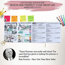 Load image into Gallery viewer, Law of Attraction Life & Goal Planner - A 12 Month Journey Creating Your Dream Life - Personal Gratitude Journal, Week Success Planner, Vision Board & Organizer + Planner Stickers