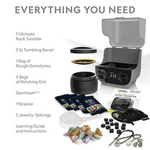 Load image into Gallery viewer, NATIONAL GEOGRAPHIC Professional Rock Tumbling Kit - Patent-Pending Rock Polisher for Kids & Adults, Platinum Series Ultra Quiet, 2lb Barrel, Rocks, Grit, GemFoam Polisher, A Great STEM Science Kit