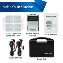 Load image into Gallery viewer, TENS 7000 2nd Edition Digital TENS Unit with Accessories