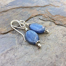 Load image into Gallery viewer, Kyanite Earrings with Sterling Silver, 1.5 inch