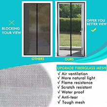 Load image into Gallery viewer, Magnetic Screen Door Fiberglass Mesh Screen Door with Magnets, Screen for Sliding Glass Door French Door Patio Door, Full Frame Hook & Loop, Hands Free, Pet Friendly (36"x82")