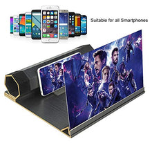 Load image into Gallery viewer, 12" Mobile Phone Amplifier Screen | Phone Screen Amplifier for Movies, Videos, and Gaming | Watch Videos and Movies on Your Phone | Compatible with iPhone and Android