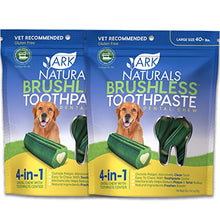 Load image into Gallery viewer, Ark Naturals Brushless Toothpaste, Dog Dental Chews for Large Breeds, Vet Recommended for Plaque, Bacteria & Tartar Control, 2 Pack