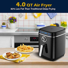 Load image into Gallery viewer, LC POWER Air Fryer,Large Electric Hot Air Fryers Oven Oilless Cooker(Recipe book),Bake Roast Reheat Deep Fryer,LED Digital Touch Screen,8 Cooking Presets,Nonstick Square Frying Pot with Preheat & Shake Reminder,Auto Shut-off and Memory Function,1500W,4.0
