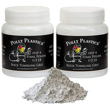 Load image into Gallery viewer, Polly Plastics Rock Tumbler Grit Refill, Final Polish 1200 Fine Aluminum Oxide, Stage 4 for Tumbling Stones (2 Pack) (1 lb.)