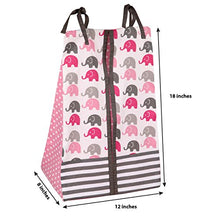 Load image into Gallery viewer, Bacati - Elephants Pink/Grey 10-Piece Nursery in a Bag Girls Baby Nursery Crib Bedding Set with Bumper Pad