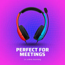 Load image into Gallery viewer, PDP Gaming LVL40 Stereo Headset with Mic for Nintendo Switch - PC, iPad, Mac, Laptop Compatible - Noise Cancelling Microphone, Lightweight, Soft Comfort On Ear Headphones - Mario Red & Blue