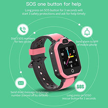 Load image into Gallery viewer, 4G GPS Kids Smartwatch Phone - Boys Girls Waterproof Watch with GPS Locator 2 Way Call Camera Voice & Video Chat SOS Alarm Pedometer WiFi Wrist Watch Birthday Back to School Gifts for Students,4G Pink