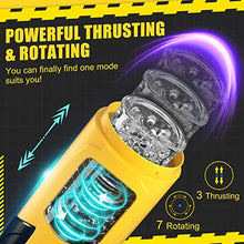 Load image into Gallery viewer, Automatic Male Masturbator, Male Masturbators Cup with 7 Thrusting & Rotating Modes for Penis Stimulation, Electric Pocket Pussy Male Stroker Toy, Adult Male Sex Toys for Men
