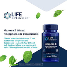 Load image into Gallery viewer, Life Extension Gamma E Mixed Tocopherols & Tocotrienols - Complete Spectrum of Vitamin E for Antioxidant Protection - Gluten-Free, Non-GMO - 60 Softgels