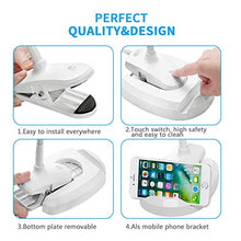 Load image into Gallery viewer, Joypea Magnifying Glass Lamp,2X-4X Magnifier LED Light with Clip and Flexible Neck,Magnifying Lamp USB Powered,Perfect for Reading,Hobbies,Task Crafts or Workbench- White