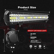 Load image into Gallery viewer, LED Light Bar TERRAIN VISION 20 Inch 420W Triple Row Flood Spot Combo Beam Off Road Light Bar 2pc 4 Inch 60W Driving Fog Lights with Wiring Harness for Trucks ATV UTV Jeep Boat Pickup