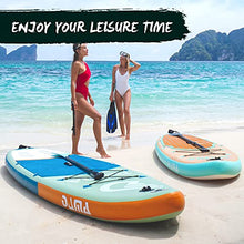 Load image into Gallery viewer, DAMA Inflatable Stand Up Paddle Board 11'*33'' *6'', Inflatable Yoga Board, Dry Bags, Camera Seat, Floating Paddle, Hand Pump, Board Carrier, Durable & Stable for 3 People