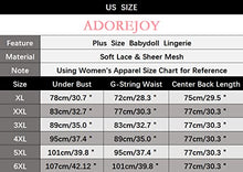 Load image into Gallery viewer, ADOREJOY Womens Babydoll Lingerie Set Plus Size Sleepwear(5XL,Black)