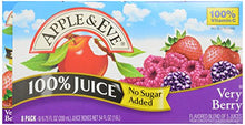 Load image into Gallery viewer, Apple & Eve 100% Juice Very Berry, No Sugar Added, 6.75 Fl Oz, Pack of 8