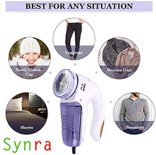 Load image into Gallery viewer, Fabric Shaver - Retains Clothes' Shine in Minutes - Safely removes Fuzz, Pilling - Quick and Easy-to-use lint Catcher with Large Shaving Head & Removable bin - Extra Stainless Steel Blade Included