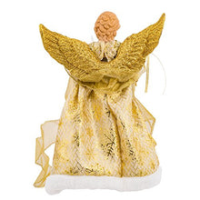Load image into Gallery viewer, Kurt Adler UL 10-Light 12-Inch Gold Dress Angel Treetop