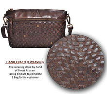 Load image into Gallery viewer, Vintage Leather Crossbody Purses and Handbags for Women - Premium Handmade Crossover Shoulder Sling Bags (Old Brown Wash)