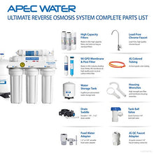 Load image into Gallery viewer, APEC Water Systems RO-90 Ultimate Series Top Tier Supreme Certified High Output 90 GPD Ultra Safe Reverse Osmosis Drinking Water Filter System, Chrome Faucet