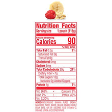 Load image into Gallery viewer, Happy Baby Organics Clearly Crafted Stage 2 Baby Food, Bananas, Raspberries & Oats, 4 Ounce Pouch (Pack of 16) packaging may vary