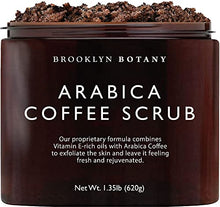 Load image into Gallery viewer, Brooklyn Botany Arabica Coffee Body Scrub - Moisturizing and Exfoliating Body, Face, Hand, Foot Scrub - Fights Stretch Marks, Fine Lines, Wrinkles - Great Gifts for Women & Men - 1.35lb