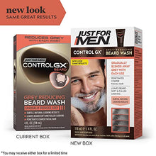 Load image into Gallery viewer, Just For Men Control GX Grey Reducing Beard Wash Shampoo, Gradually Colors Mustache and Beard, Leaves Facial Hair Softer and Fuller, 4 Fl Oz - Pack of 3 (Packaging May Vary)