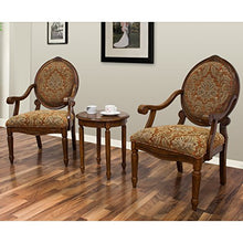 Load image into Gallery viewer, Best Master Furniture Miranda Traditional Living Room Accent Chair & Table Set,