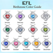 Load image into Gallery viewer, November Birthstone Necklace Gifts for Women, Sterling Silver Birthstone Jewelry Blue Topaz Necklace Mothers Valentines Day Gifts for Her Anniversary Birthday Christmas Gifts for Mom Wife Girlfriend