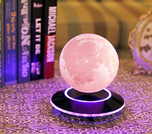 Load image into Gallery viewer, VGAzer Magnetic Levitating Moon Lamp Night Light Floating and Spinning in Air Freely with Gradually Changing LED Lights Between Yellow and White for Home,Office Decor,Unique Holiday Gifts,Night Light