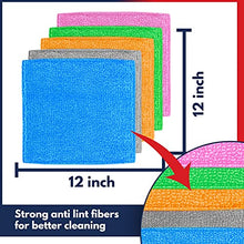 Load image into Gallery viewer, USANOOKS Microfiber Cleaning Cloth - 50 Pcs (12x12 in) - Cleaning Rags - Microfiber Towels for Cars - Softer and More Absorbent - Lint Free Cloth