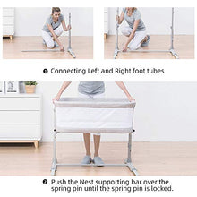 Load image into Gallery viewer, Baby Bassinet,RONBEI Bedside Sleeper Baby Bed Cribs,Baby Bed to Bed, Newborn Baby Crib,Adjustable Portable Bed for Infant/Baby Boy/Baby Girl (Bassinet)