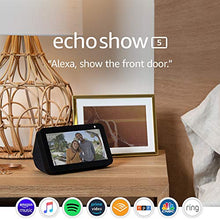 Load image into Gallery viewer, Echo Show 5 -- Smart display with Alexa – stay connected with video calling - Charcoal