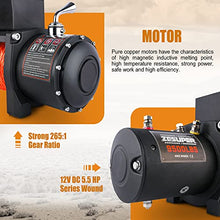 Load image into Gallery viewer, ZESUPER 9500 lbs Electric Winch Kit Waterproof IP67 Electric Winch with Hawse Fairlead, with Both Wireless Handheld Remote and Corded Control Recovery (9500-Rope)