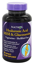 Load image into Gallery viewer, Natrol Vegetarian Hyaluronic Acid MSM and Glucosamine, 90 Capsules (Pack of 2)