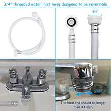 Load image into Gallery viewer, Giantex Full-Automatic Washing Machine Portable Washer and Spin Dryer 7.7 lbs Capacity Compact Laundry Washer with Built-in Barrel Light Drain Pump and Long Hose for Apartments Camping (White & Blue)