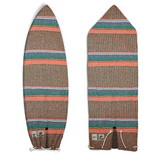 Load image into Gallery viewer, Mexican Blanket Surfboard Bag (Red/ Yellow/ Orange, 9'6" Longboard)