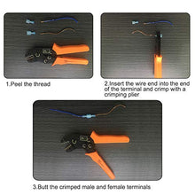 Load image into Gallery viewer, 180pcs Fully Insulated Wire Crimp Terminal Nylon Quick Connectors Wiring Male/Female Spade,YuCool Disconnect Electrical Connectors Assortment Kit AWG 22-16, 16-14, 12-10